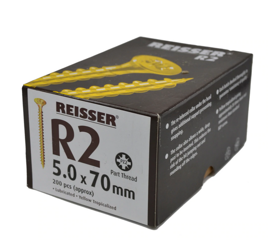 R2 SCREWS CSK PZD FT YELLOW 05.0 x 025 IP (1000)